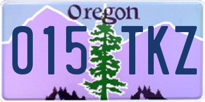 OR license plate 015TKZ