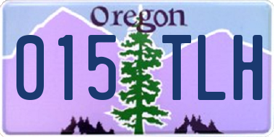 OR license plate 015TLH