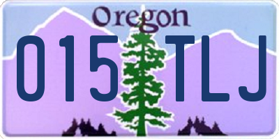 OR license plate 015TLJ