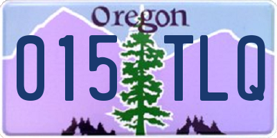 OR license plate 015TLQ