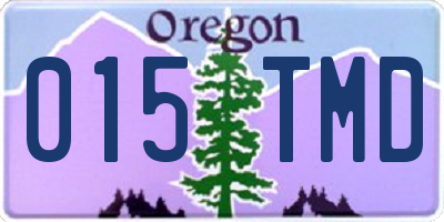 OR license plate 015TMD