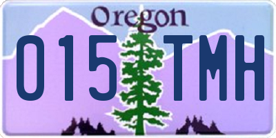 OR license plate 015TMH