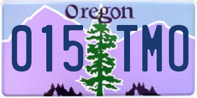 OR license plate 015TMO