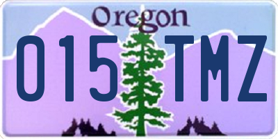 OR license plate 015TMZ