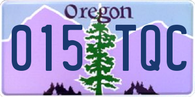 OR license plate 015TQC