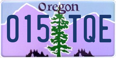 OR license plate 015TQE