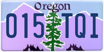 OR license plate 015TQI