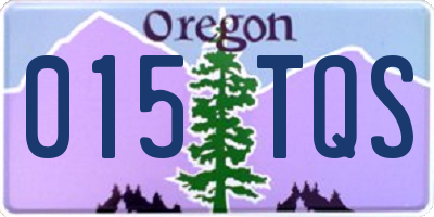 OR license plate 015TQS
