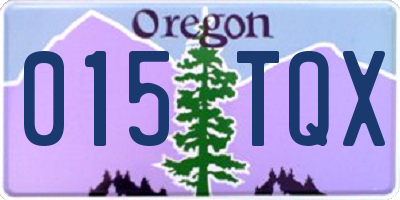 OR license plate 015TQX