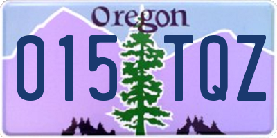 OR license plate 015TQZ