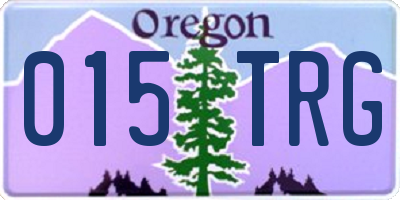 OR license plate 015TRG