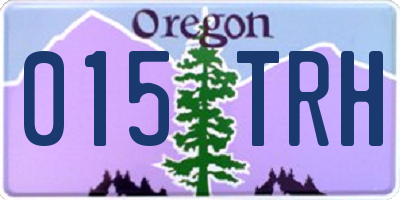 OR license plate 015TRH