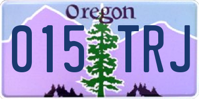 OR license plate 015TRJ