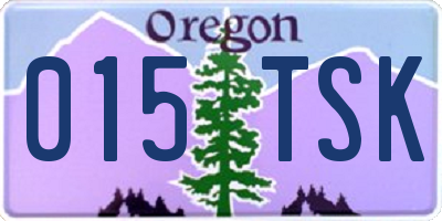 OR license plate 015TSK