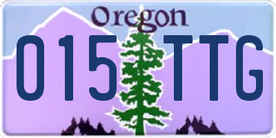 OR license plate 015TTG