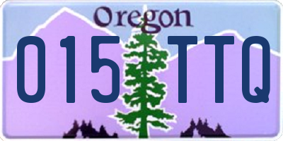 OR license plate 015TTQ