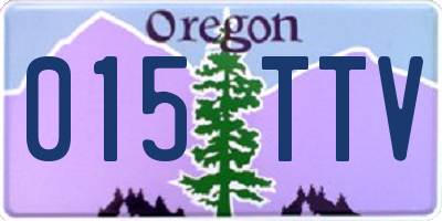 OR license plate 015TTV