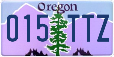 OR license plate 015TTZ
