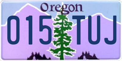 OR license plate 015TUJ