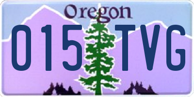 OR license plate 015TVG