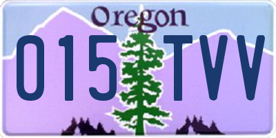 OR license plate 015TVV