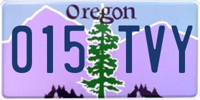 OR license plate 015TVY