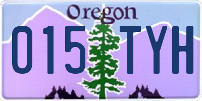OR license plate 015TYH