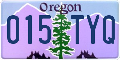 OR license plate 015TYQ