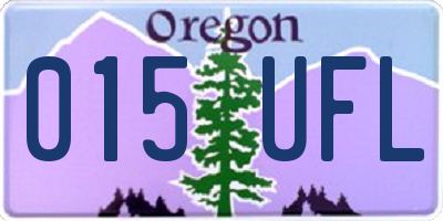 OR license plate 015UFL