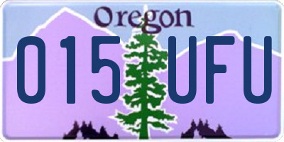OR license plate 015UFU