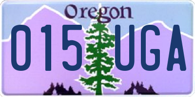 OR license plate 015UGA
