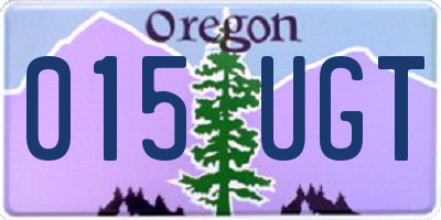 OR license plate 015UGT