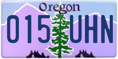 OR license plate 015UHN