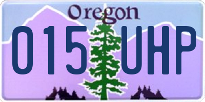 OR license plate 015UHP