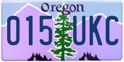 OR license plate 015UKC
