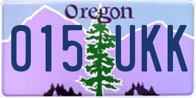 OR license plate 015UKK