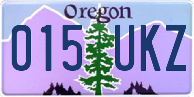 OR license plate 015UKZ