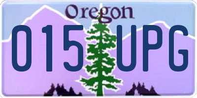 OR license plate 015UPG