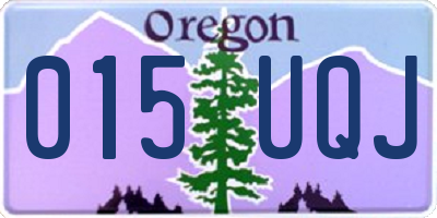 OR license plate 015UQJ