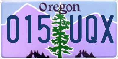 OR license plate 015UQX