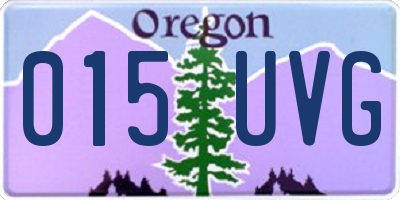 OR license plate 015UVG