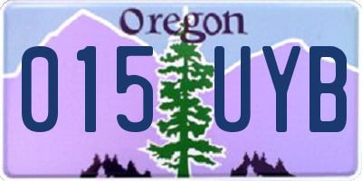 OR license plate 015UYB