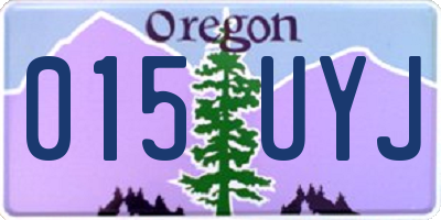 OR license plate 015UYJ