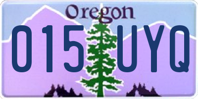 OR license plate 015UYQ