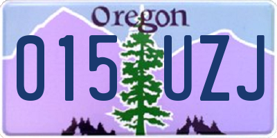OR license plate 015UZJ