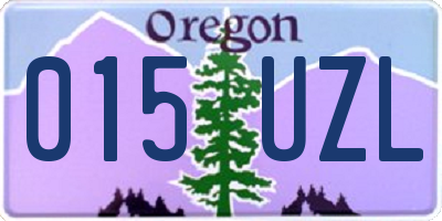 OR license plate 015UZL