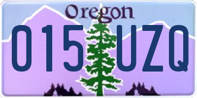 OR license plate 015UZQ