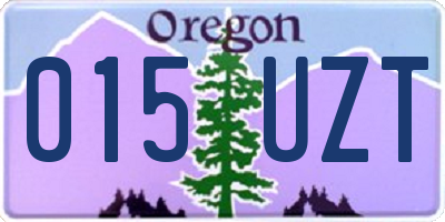 OR license plate 015UZT