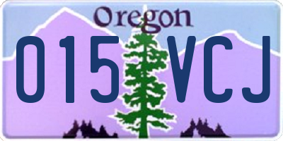 OR license plate 015VCJ