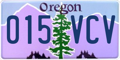 OR license plate 015VCV